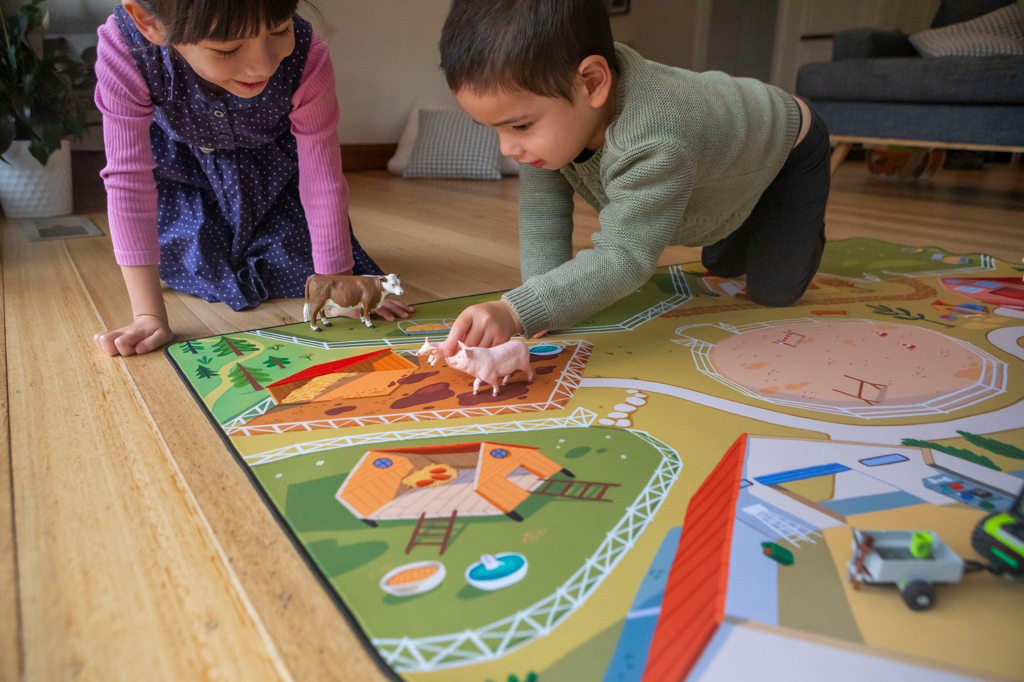 The Farmer Farmyard Play Mat Habitat Mat